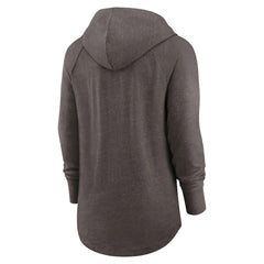 Cleveland Browns Women's Minimal Statement Lightweight Raglan Funnel Neck Pullover Hoodie Brown - Nike