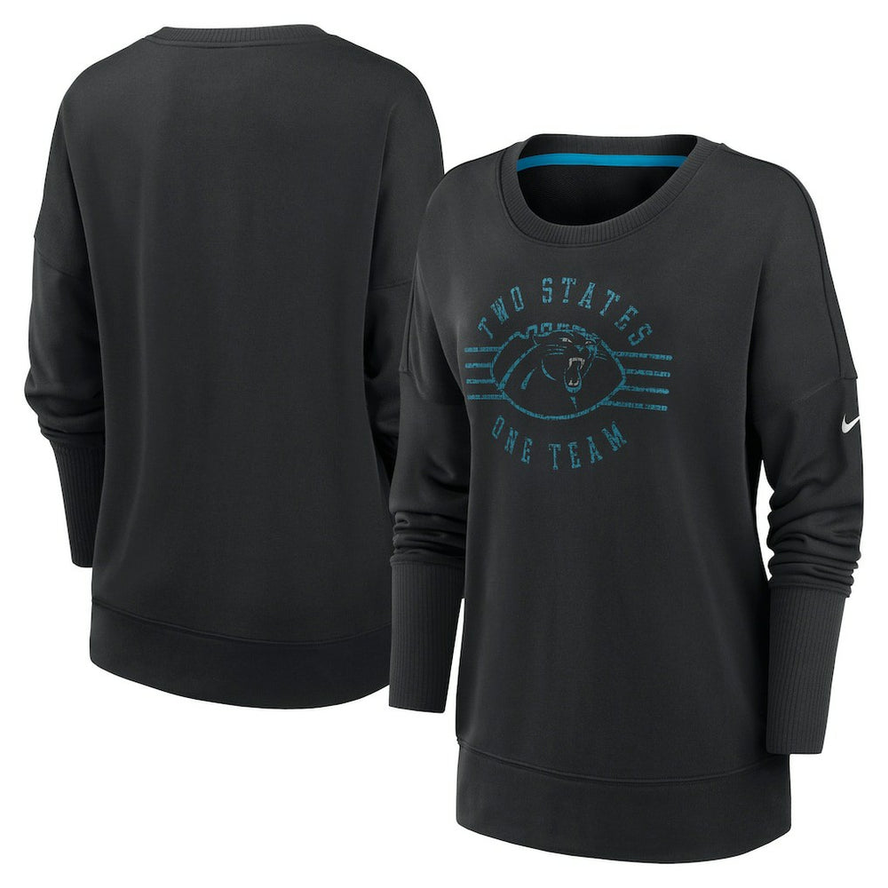 Carolina Panthers Women's Rewind Playback Icon Performance Pullover Sweatshirt Black - Nike