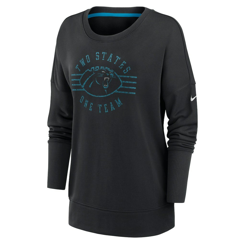 Carolina Panthers Women's Rewind Playback Icon Performance Pullover Sweatshirt Black - Nike