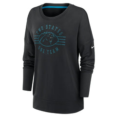 Carolina Panthers Women's Rewind Playback Icon Performance Pullover Sweatshirt Black - Nike