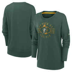 Green Bay Packers Women's Rewind Playback Icon Performance Pullover Sweatshirt Green - Nike