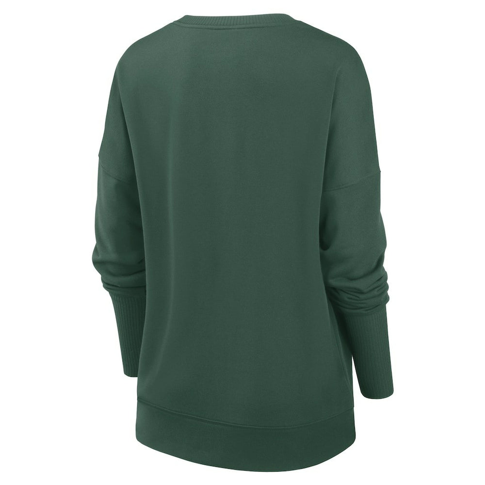 Green Bay Packers Women's Rewind Playback Icon Performance Pullover Sweatshirt Green - Nike