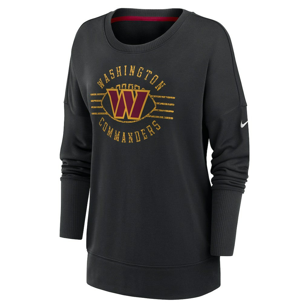 Washington Commanders Women's Rewind Playback Icon Performance Pullover Sweatshirt Black - Nike