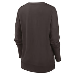 Cleveland Browns Women's Rewind Playback Icon Performance Pullover Sweatshirt Brown - Nike