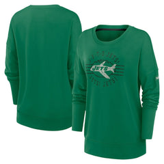New York Jets Women's Rewind Playback Icon Performance Pullover Sweatshirt Green - Nike
