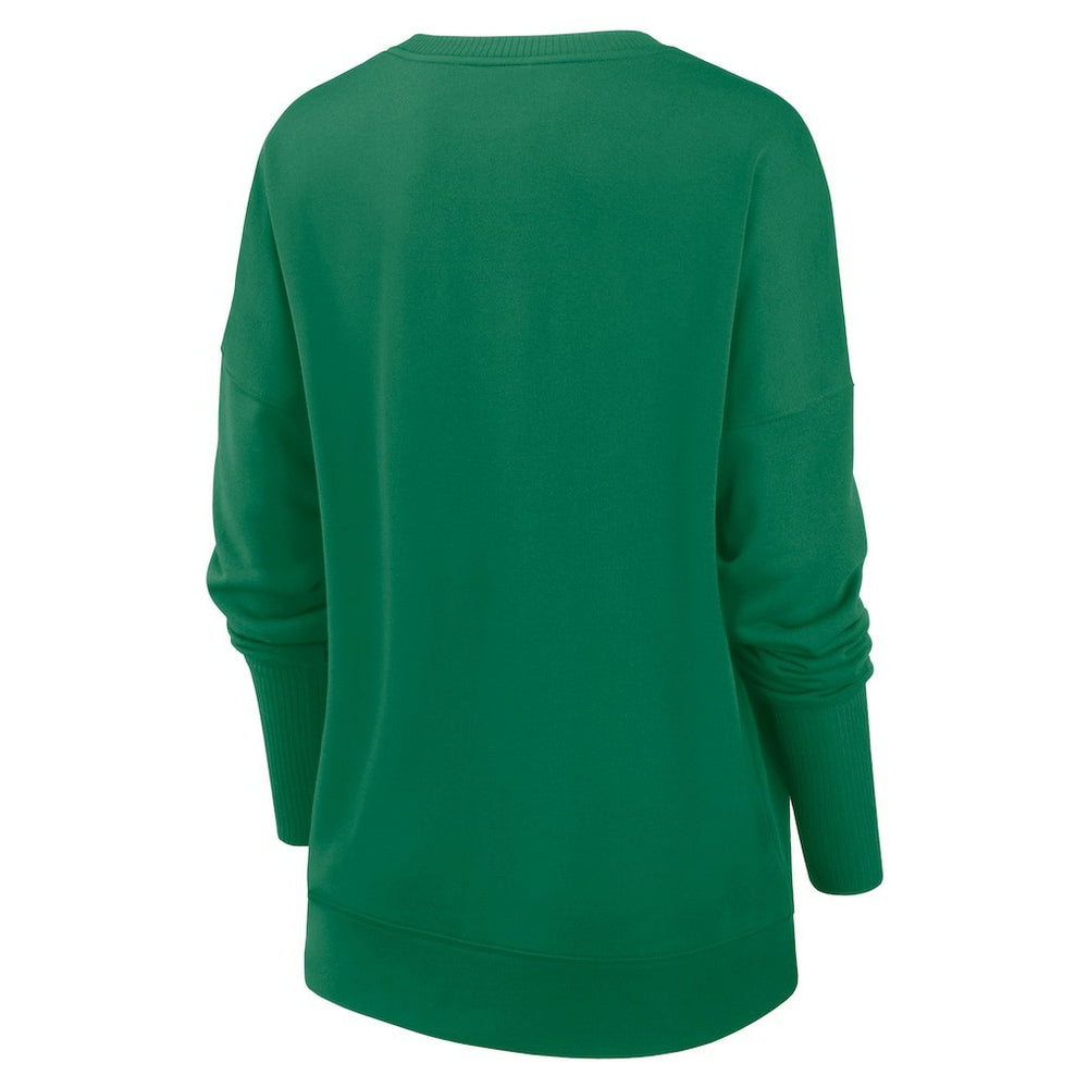 New York Jets Women's Rewind Playback Icon Performance Pullover Sweatshirt Green - Nike