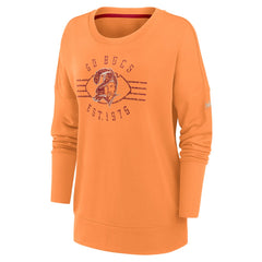 Tampa Bay Buccaneers Women's Rewind Playback Icon Performance Pullover Sweatshirt Orange - Nike