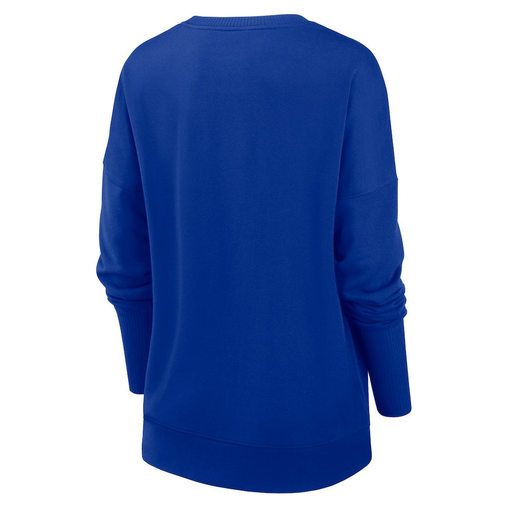 Denver Broncos Women's Rewind Playback Icon Performance Pullover Sweatshirt Royal - Nike
