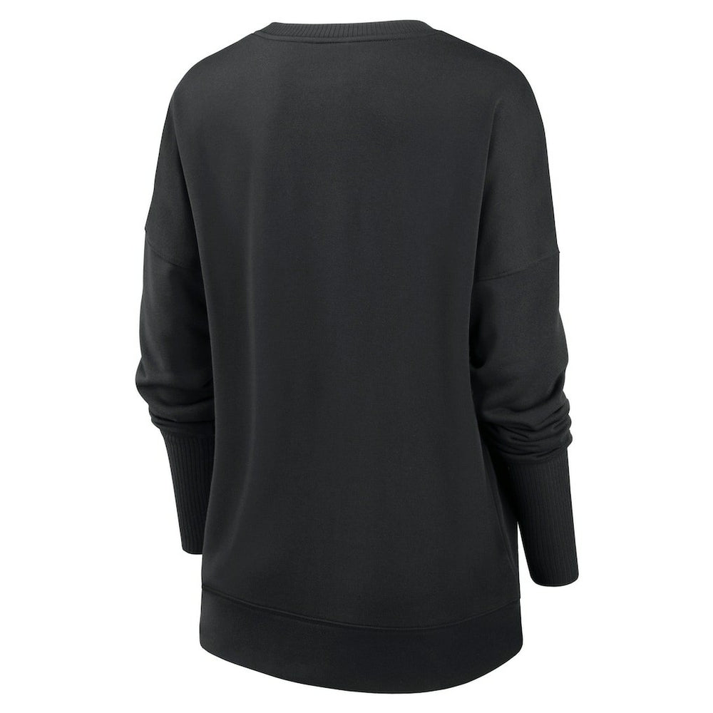 Pittsburgh Steelers Women's Rewind Playback Icon Performance Pullover Sweatshirt Black - Nike