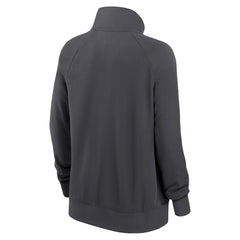 New Orleans Saints Women's Premium Raglan Performance Half-Zip Sweatshirt Charcoal - Nike