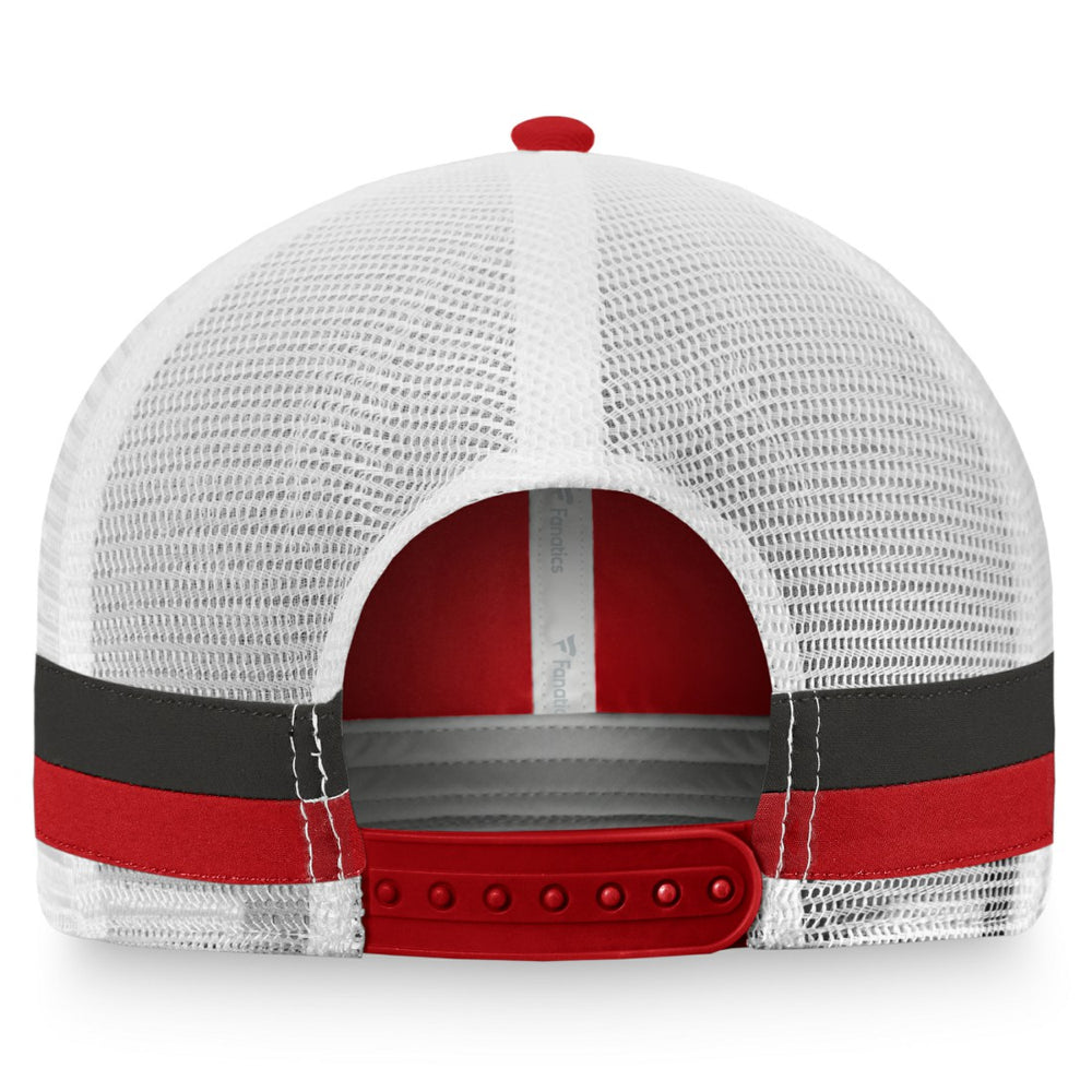 Tampa Bay Buccaneers Iconic Team Stripe Trucker Snapback Hat Red/White - Fanatics