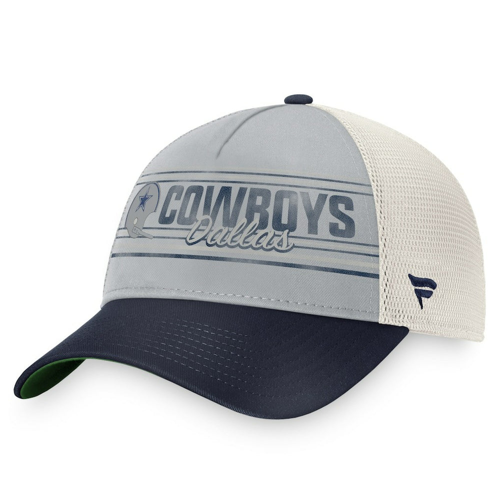 Dallas Cowboys True Classic Retro Trucker Snapback Hat Gray/Navy - Fanatics