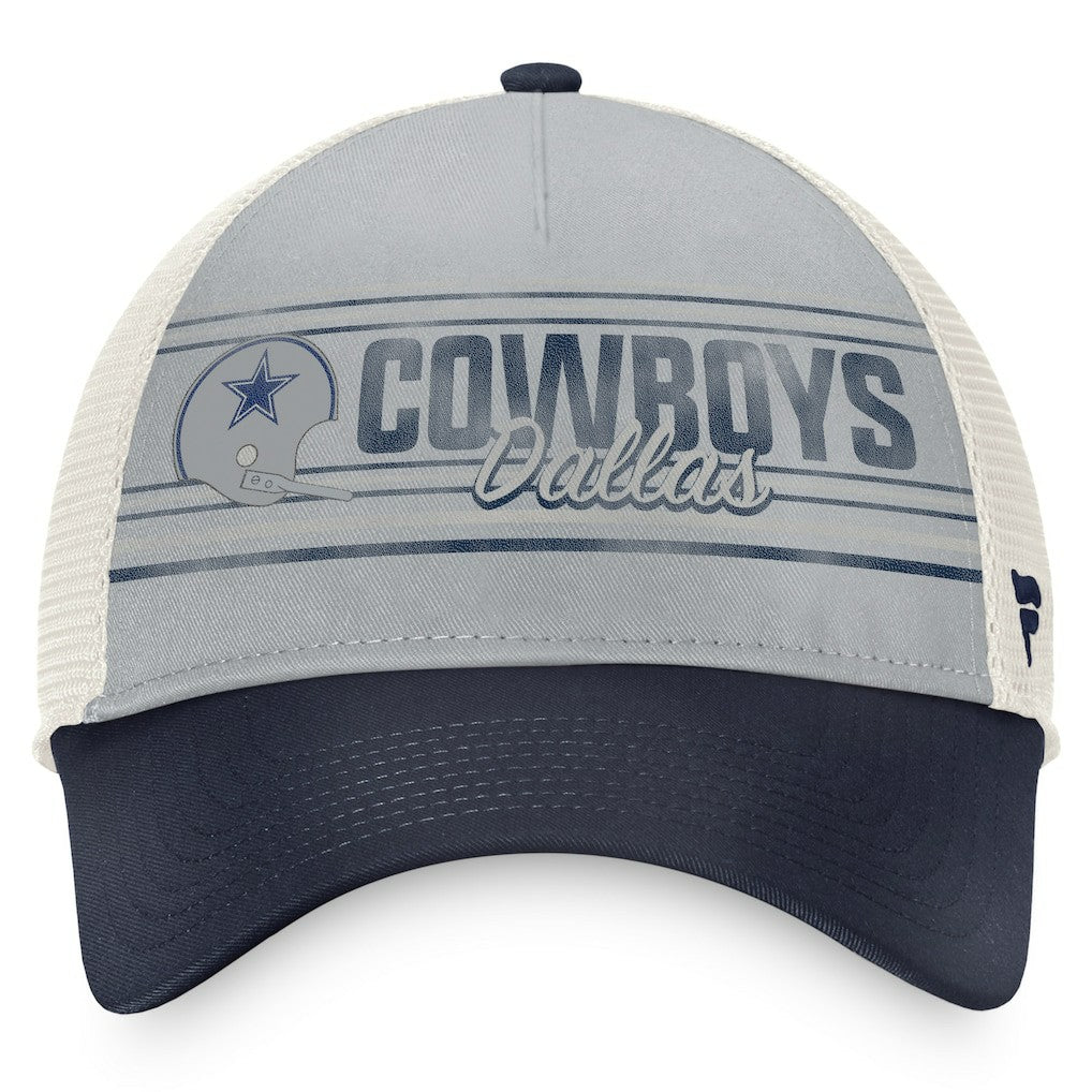 Dallas Cowboys True Classic Retro Trucker Snapback Hat Gray/Navy - Fanatics