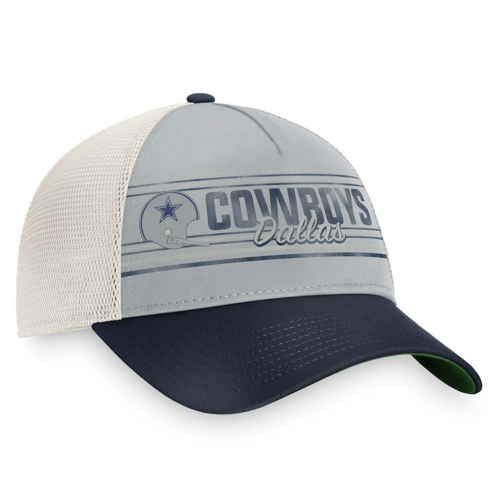 Dallas Cowboys True Classic Retro Trucker Snapback Hat Gray/Navy - Fanatics