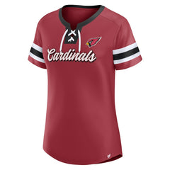 Arizona Cardinals Women's Original State Lace-Up T-Shirt Cardinal - Fanatics