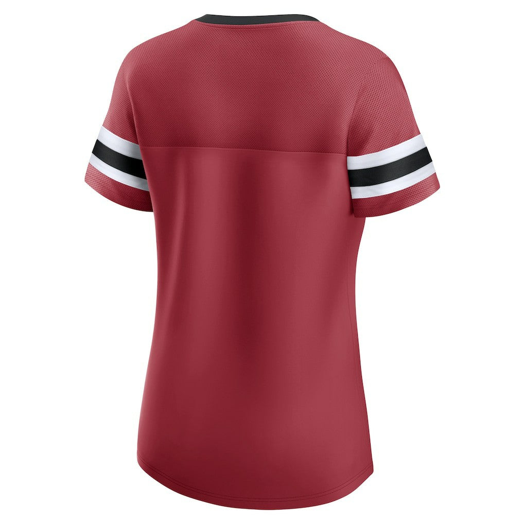 Arizona Cardinals Women's Original State Lace-Up T-Shirt Cardinal - Fanatics