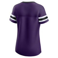 Baltimore Ravens Women's Original State Lace-Up T-Shirt Purple - Fanatics