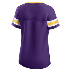Minnesota Vikings Women's Original State Lace-Up T-Shirt Purple - Fanatics