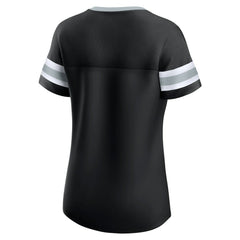 Las Vegas Raiders Women's Original State Lace-Up T-Shirt Black - Fanatics