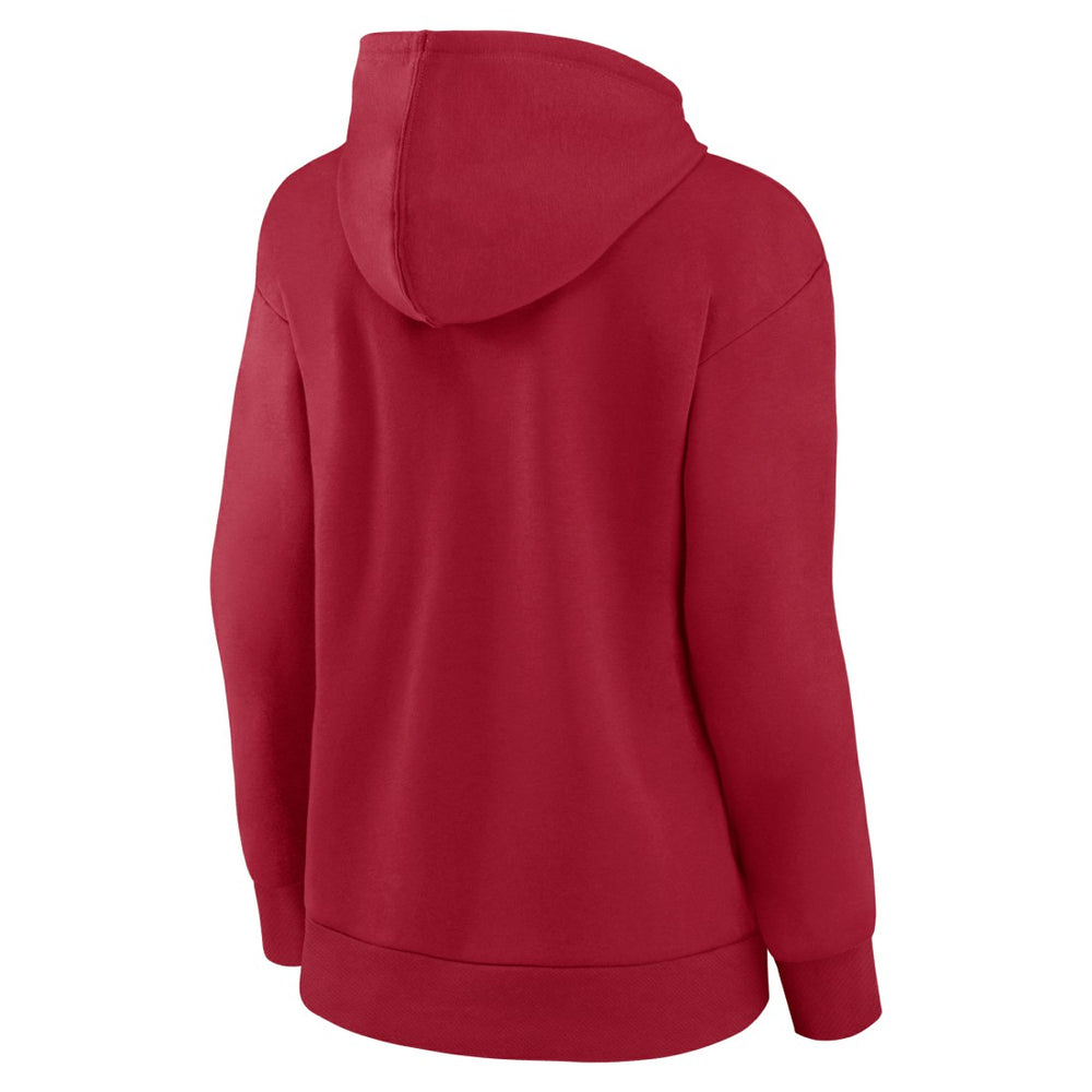 Tampa Bay Buccaneers Women's Iconic Cotton Fleece Checklist Pullover Hoodie Red - Fanatics