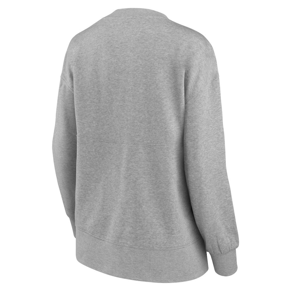 Los Angeles Rams Women's Jump Distribution Tri-Blend Pullover Sweatshirt Heathered Gray - Fanatics