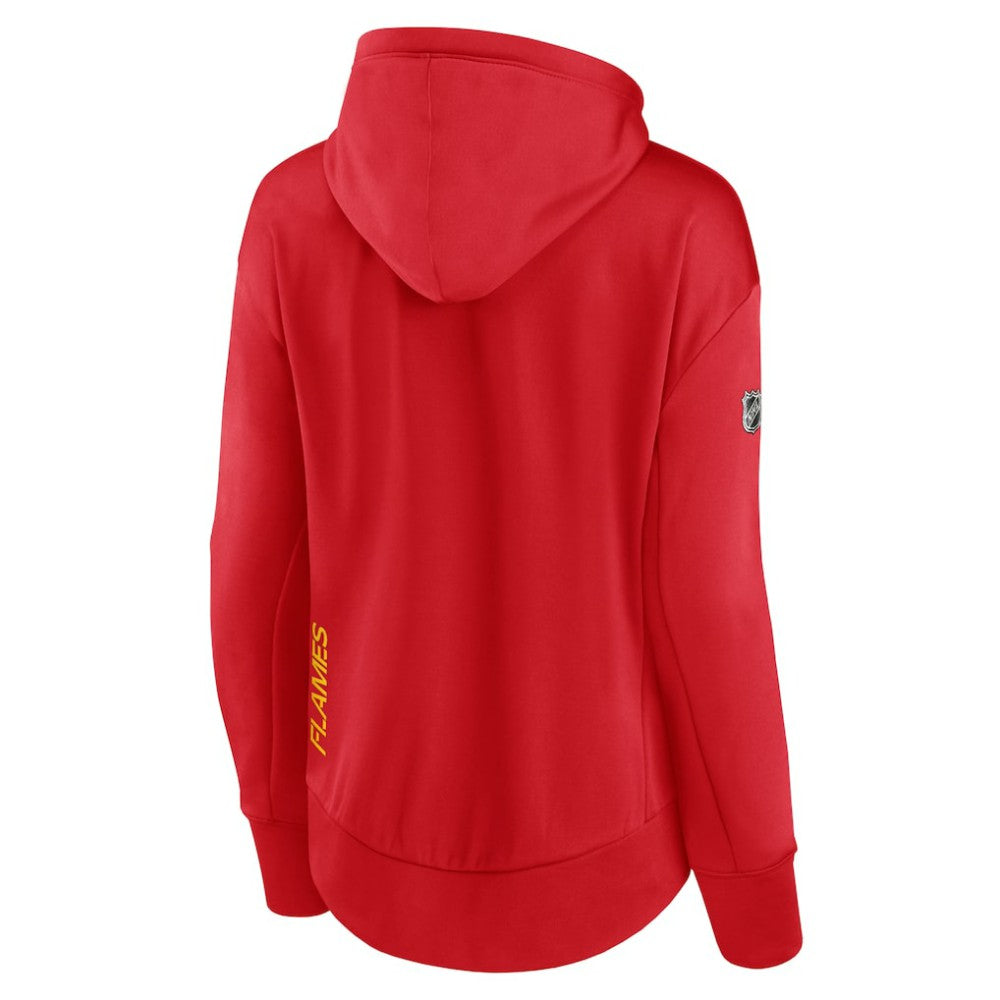 Calgary Flames - Fanatics Women's Authentic Pro Rink Full-Zip Hoodie Red
