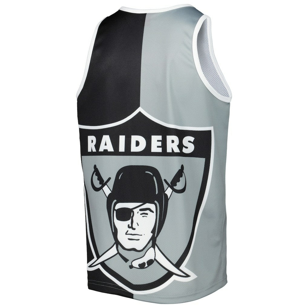 Bo Jackson Las Vegas Raiders Retired Player Graphic Tank Top Black/Silver - Mitchell & Ness