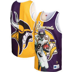 Randy Moss Minnesota Vikings Retired Player Graphic Tank Top Purple/Gold - Mitchell & Ness