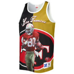 Jerry Rice San Francisco 49ers Retired Player Graphic Tank Top Black/Gold - Mitchell & Ness