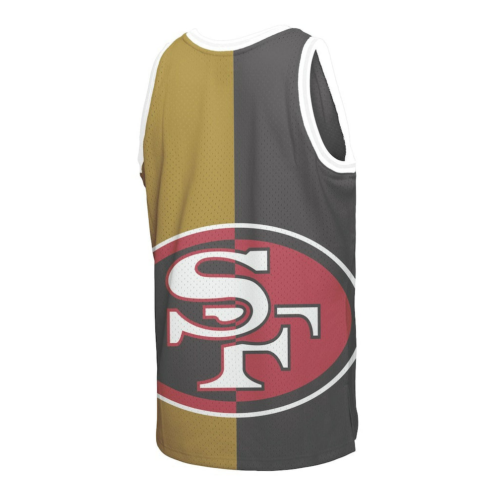 Joe Montana San Francisco 49ers Retired Player Graphic Tank Top Black/Gold - Mitchell & Ness