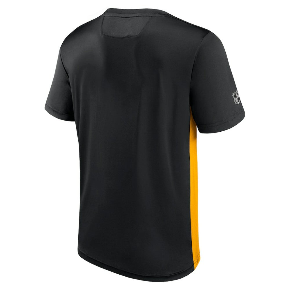 Pittsburgh Penguins Fanatics Authentic Pro Rink Tech T-Shirt Black/Gold
