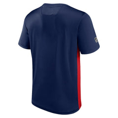 Columbus Blue Jackets - Fanatics Authentic Pro Rink Tech T-Shirt Navy/Red