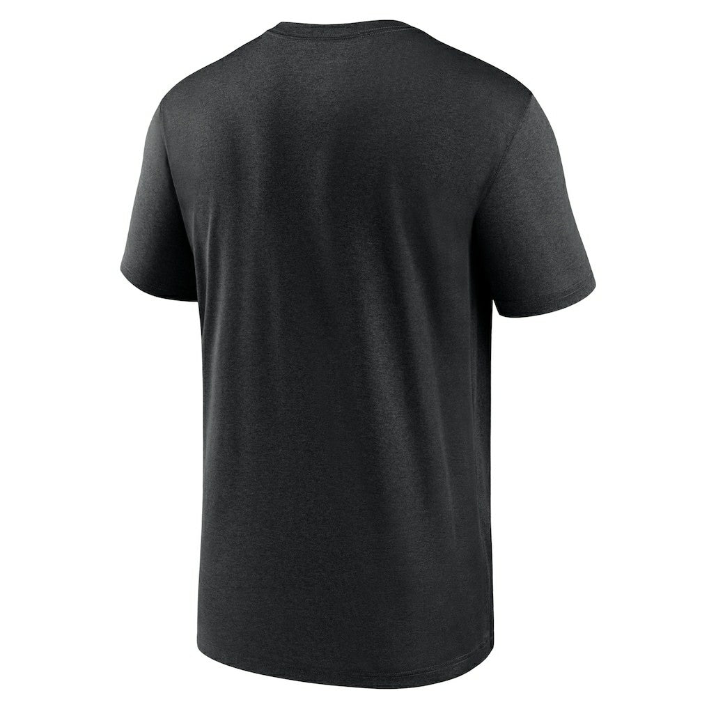 New Orleans Saints Horizontal Lockup Legend Performance T-Shirt Black - Nike