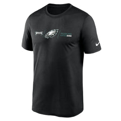 Philadelphia Eagles Horizontal Lockup Legend T-Shirt Black - Nike