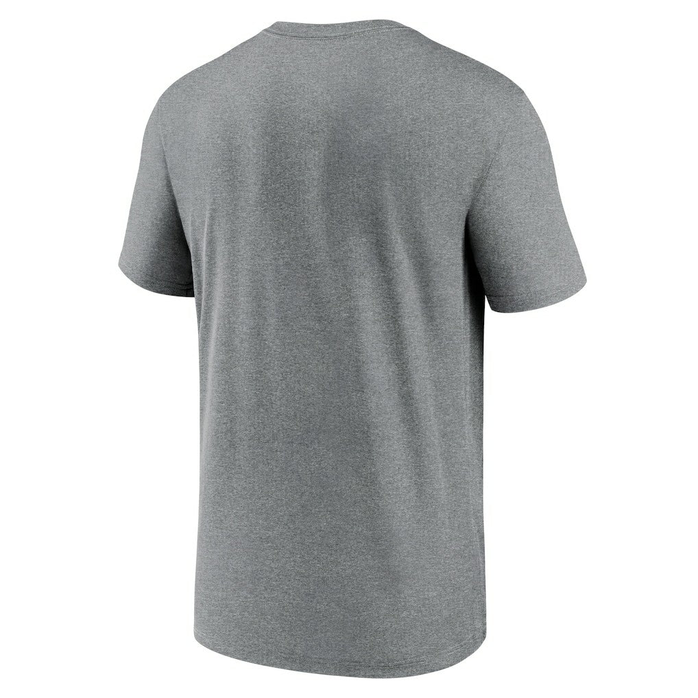 New Orleans Saints Horizontal Lockup Legend Performance T-Shirt Heathered Charcoal - Nike