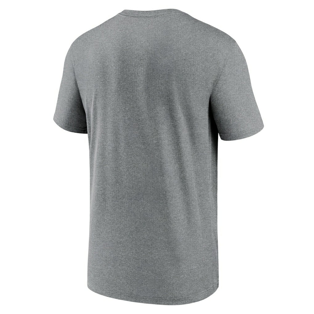 New Orleans Saints Horizontal Lockup Legend Performance T-Shirt Heathered Charcoal - Nike