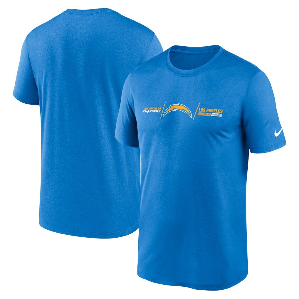 Los Angeles Chargers Horizontal Lockup Legend T-Shirt Powder Blue - Nike