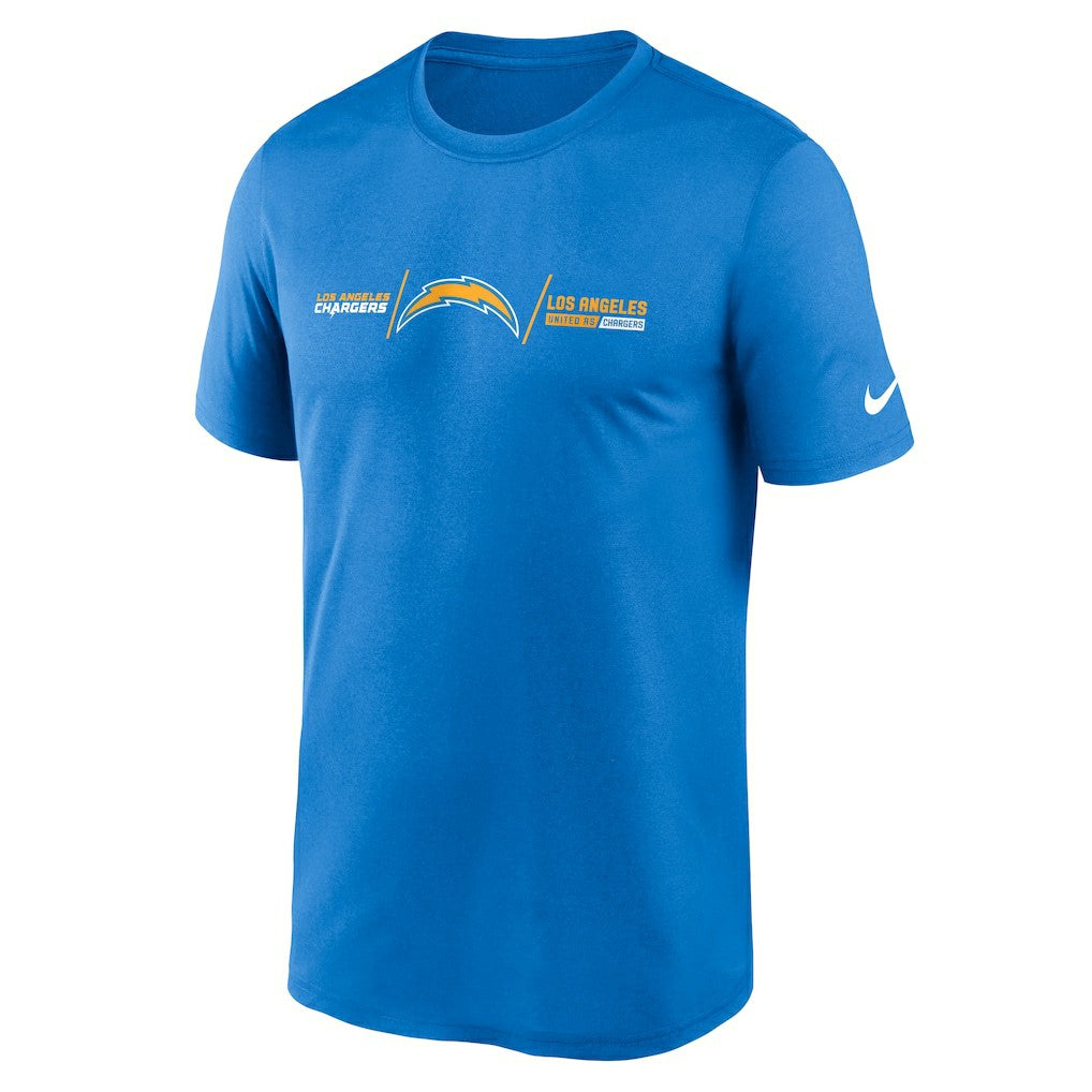 Los Angeles Chargers Horizontal Lockup Legend T-Shirt Powder Blue - Nike