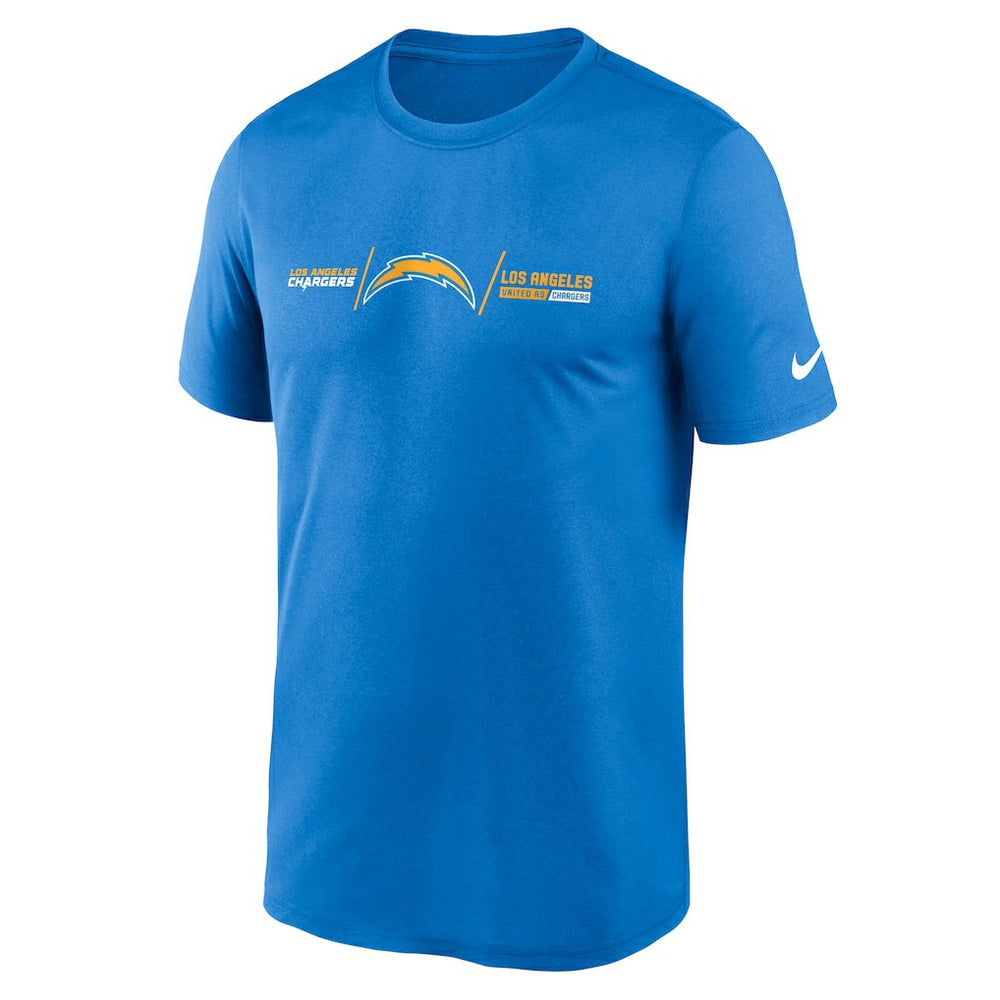 Los Angeles Chargers Horizontal Lockup Legend T-Shirt Powder Blue - Nike