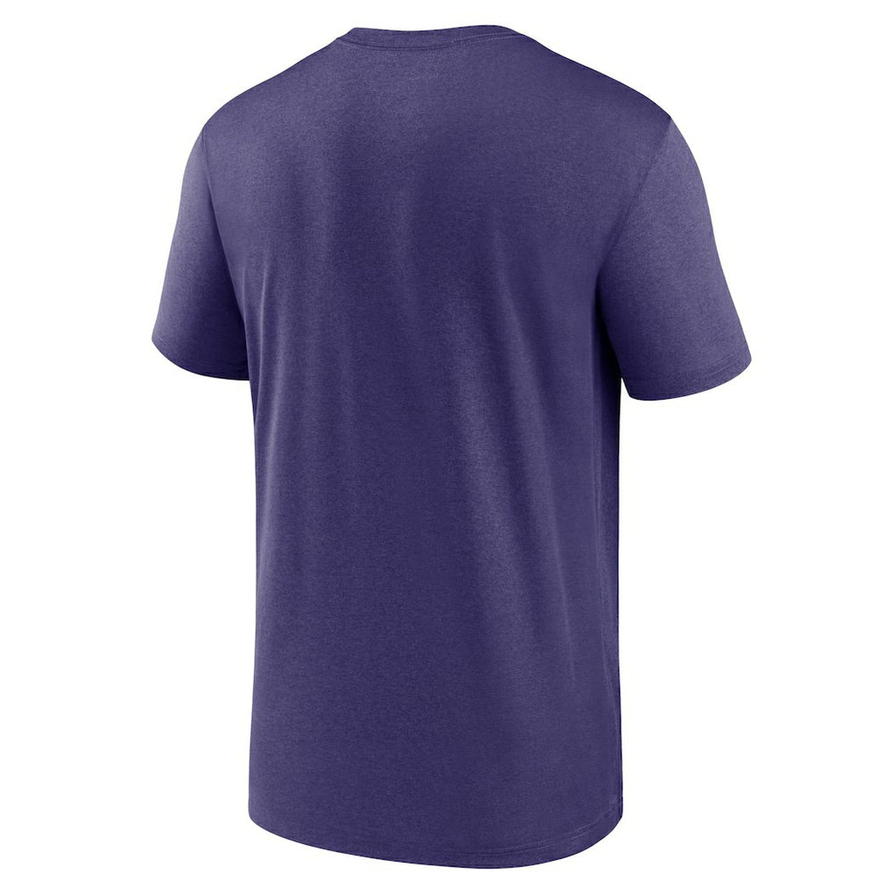 Baltimore Ravens Horizontal Lockup Legend T-Shirt Purple - Nike