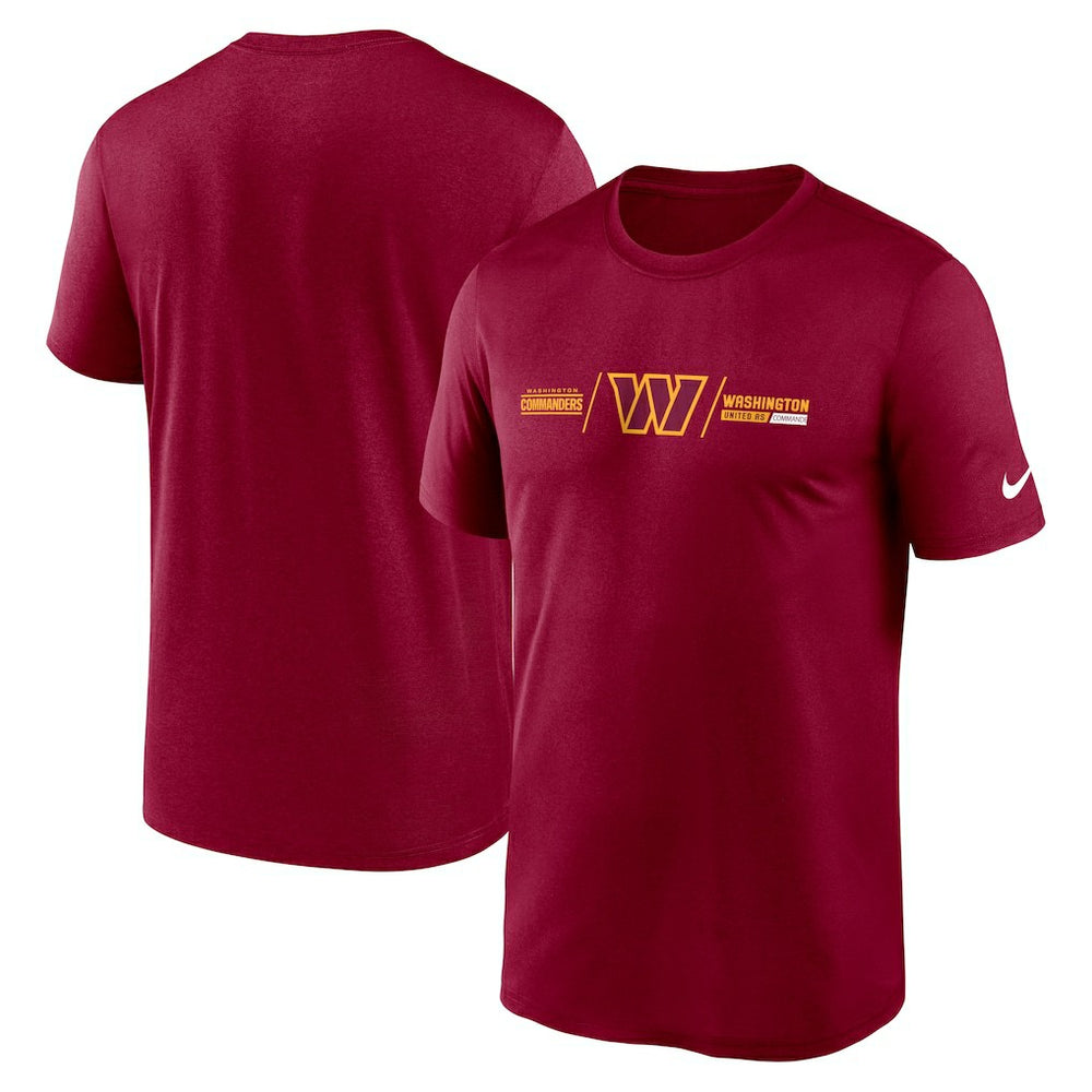 Washington Commanders Horizontal Lockup Legend T-Shirt Burgundy - Nike