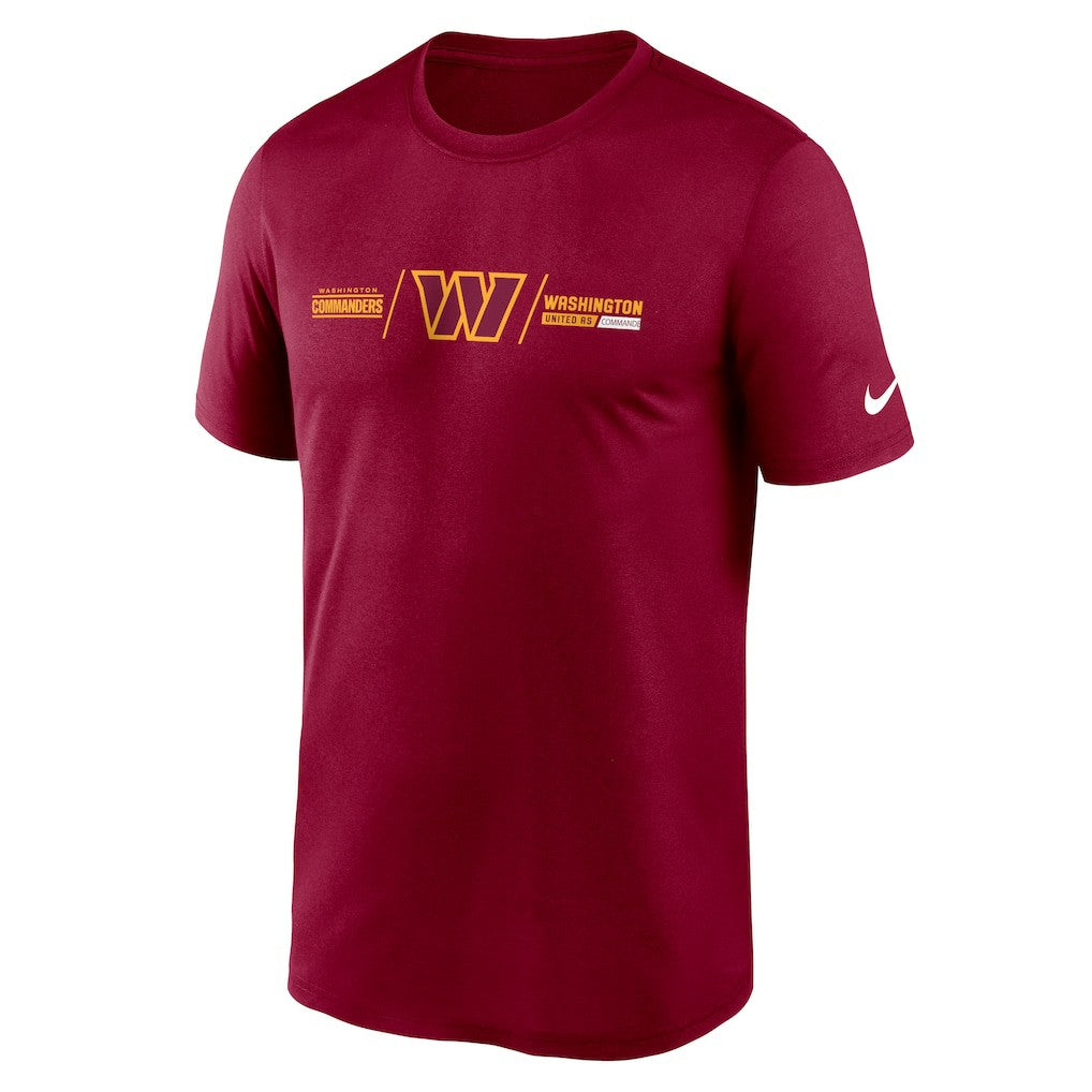 Washington Commanders Horizontal Lockup Legend T-Shirt Burgundy - Nike