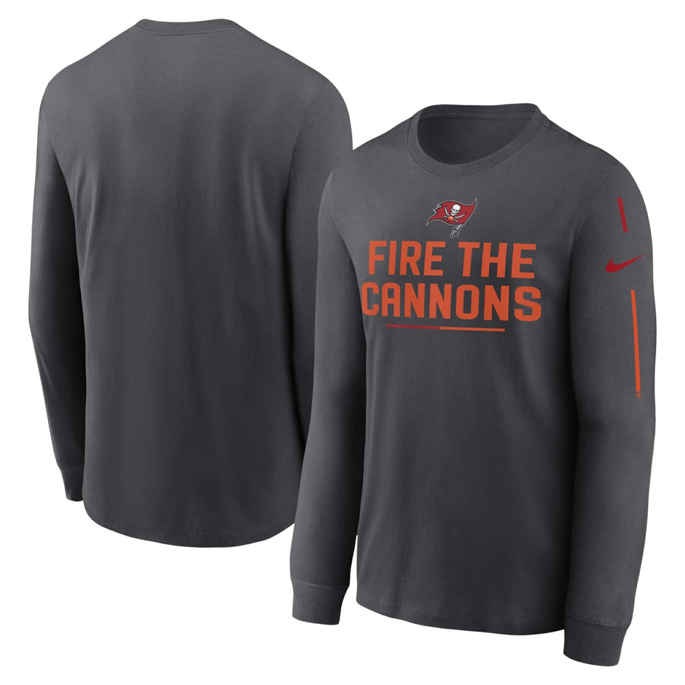 Tampa Bay Buccaneers Team Slogan Long Sleeve T-Shirt Anthracite - Nike