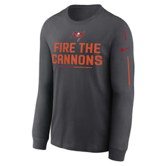Tampa Bay Buccaneers Team Slogan Long Sleeve T-Shirt Anthracite - Nike
