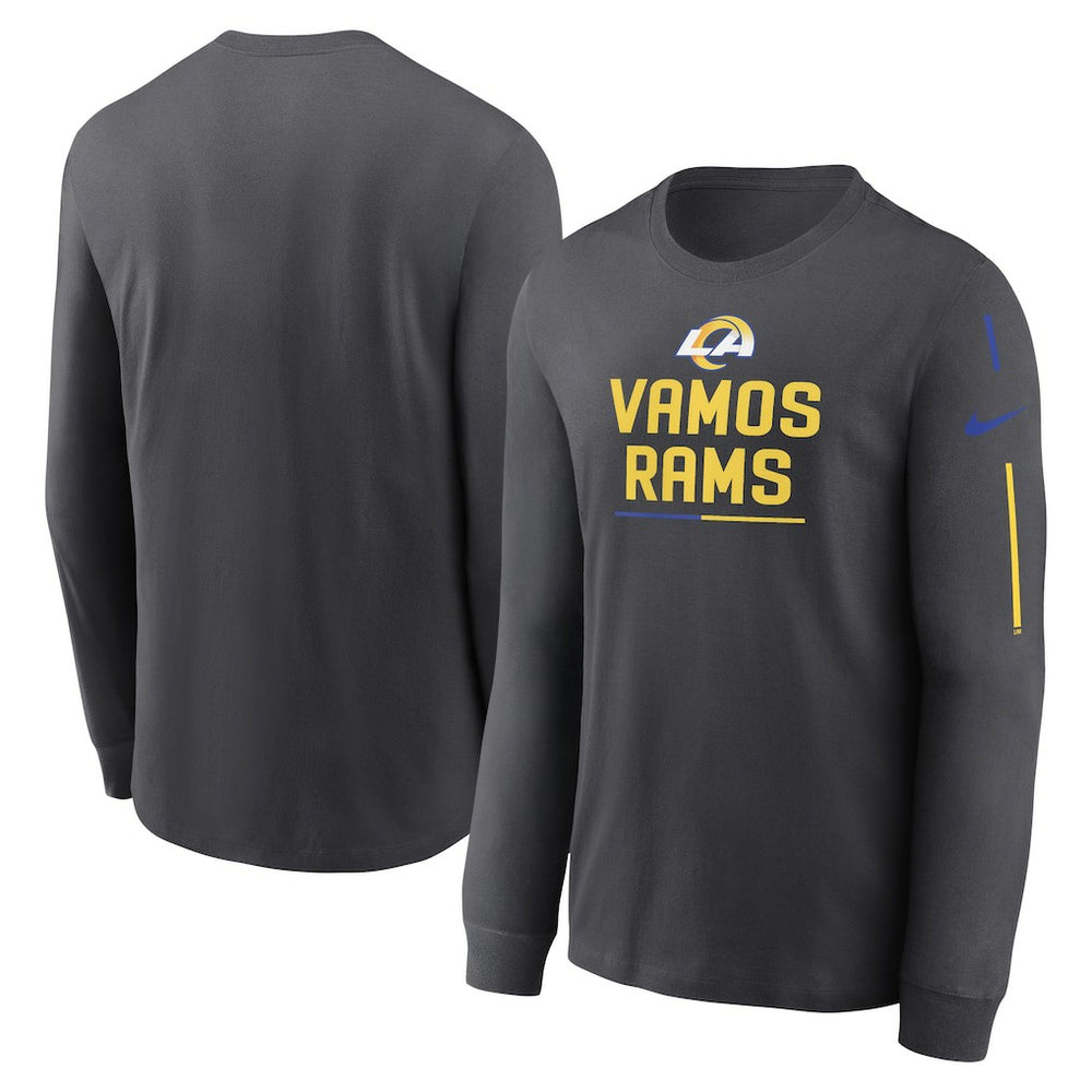Los Angeles Rams Team Slogan Long Sleeve T-Shirt Anthracite - Nike