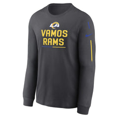 Los Angeles Rams Team Slogan Long Sleeve T-Shirt Anthracite - Nike