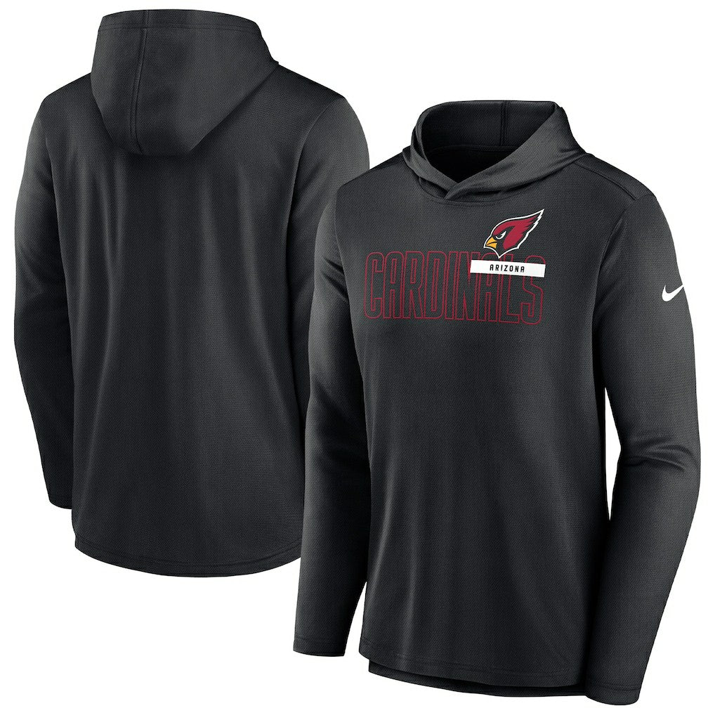 Arizona Cardinals Lightweight Performance Hooded Long Sleeve T-Shirt Black - Nike