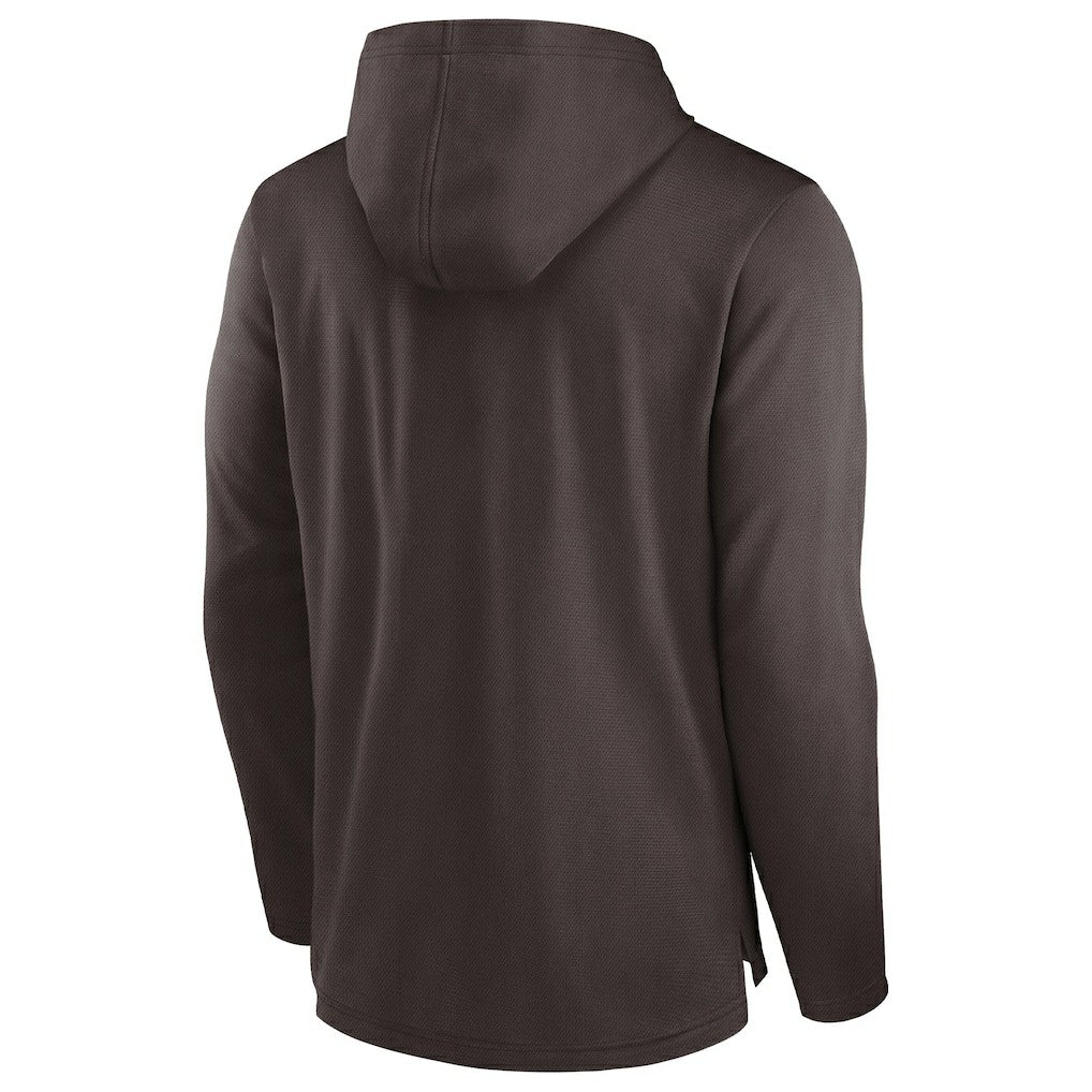 Cleveland Browns Lightweight Performance Hooded Long Sleeve T-Shirt Brown - Nike