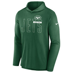 New York Jets Lightweight Performance Hooded Long Sleeve T-Shirt Green - Nike