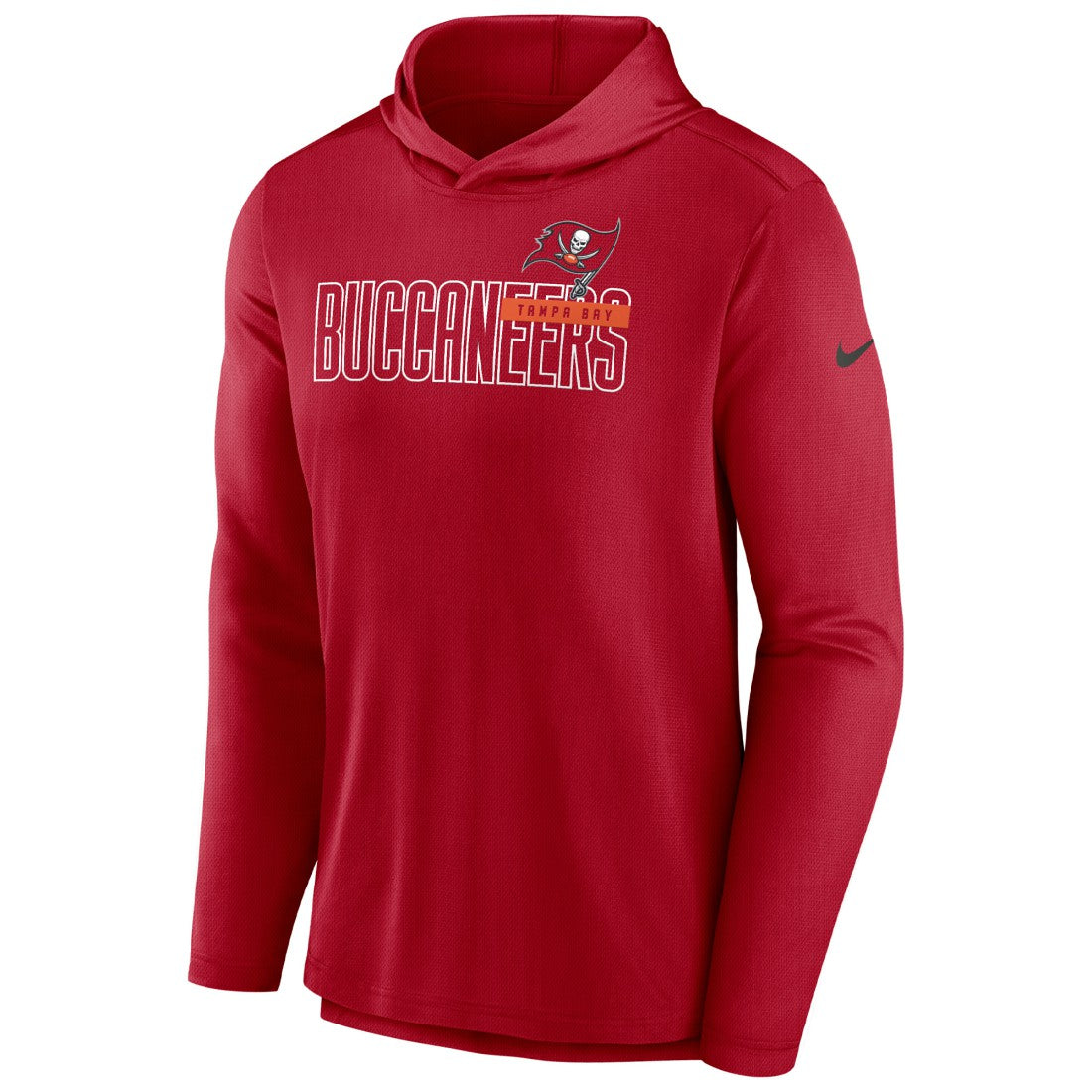 Tampa Bay Buccaneers Lightweight Performance Hooded Long Sleeve T-Shirt Red - Nike